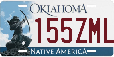 OK license plate 155ZML