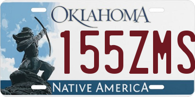 OK license plate 155ZMS