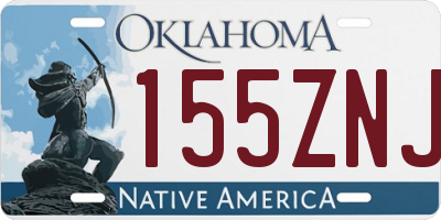 OK license plate 155ZNJ