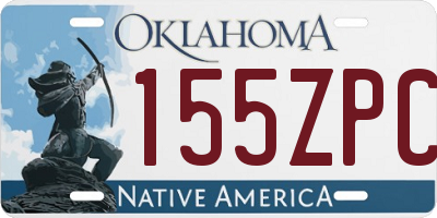 OK license plate 155ZPC