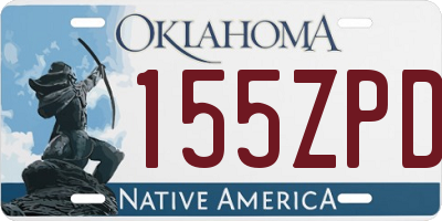 OK license plate 155ZPD