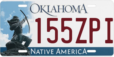 OK license plate 155ZPI