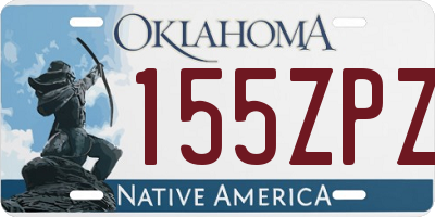 OK license plate 155ZPZ