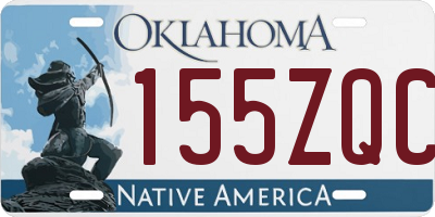 OK license plate 155ZQC