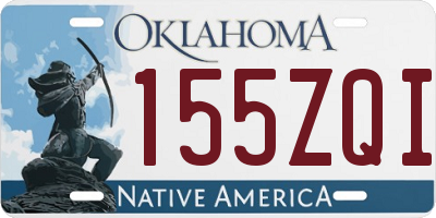 OK license plate 155ZQI