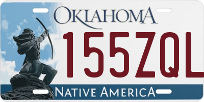 OK license plate 155ZQL