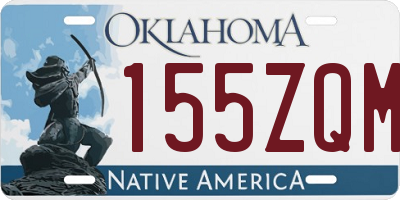 OK license plate 155ZQM