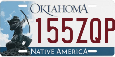 OK license plate 155ZQP