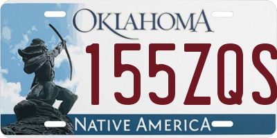 OK license plate 155ZQS