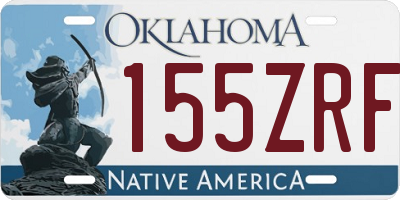OK license plate 155ZRF