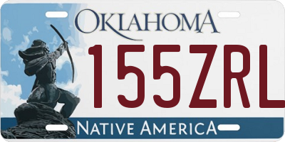OK license plate 155ZRL