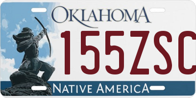 OK license plate 155ZSC