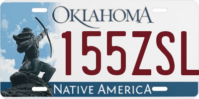 OK license plate 155ZSL