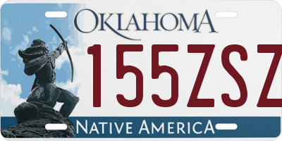 OK license plate 155ZSZ