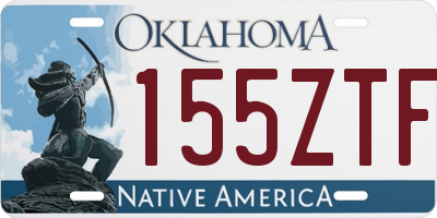 OK license plate 155ZTF