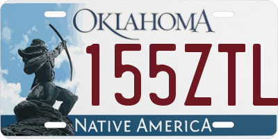 OK license plate 155ZTL