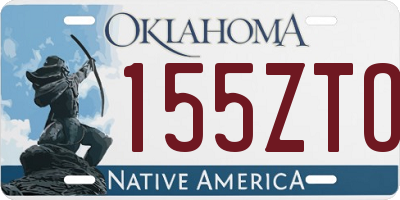 OK license plate 155ZTO