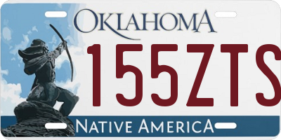 OK license plate 155ZTS