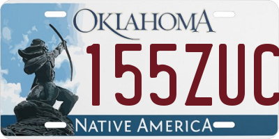 OK license plate 155ZUC