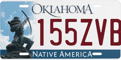 OK license plate 155ZVB