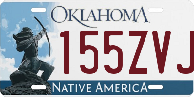 OK license plate 155ZVJ