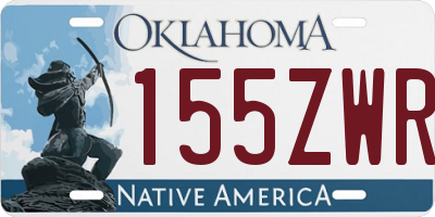 OK license plate 155ZWR