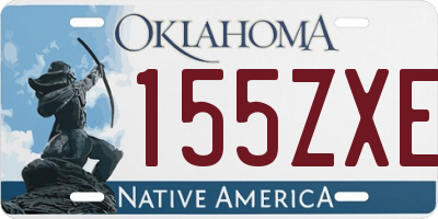 OK license plate 155ZXE