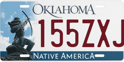 OK license plate 155ZXJ