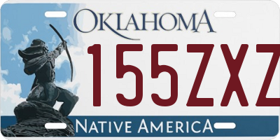 OK license plate 155ZXZ