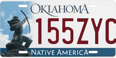 OK license plate 155ZYC