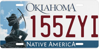 OK license plate 155ZYI