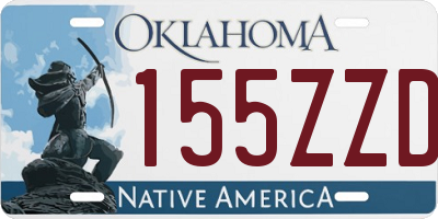 OK license plate 155ZZD