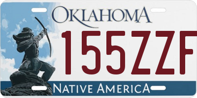 OK license plate 155ZZF