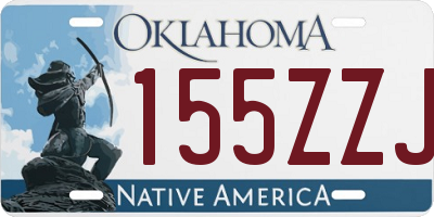 OK license plate 155ZZJ