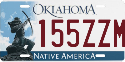 OK license plate 155ZZM