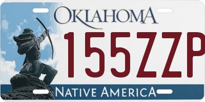 OK license plate 155ZZP
