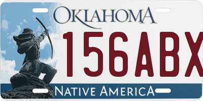 OK license plate 156ABX