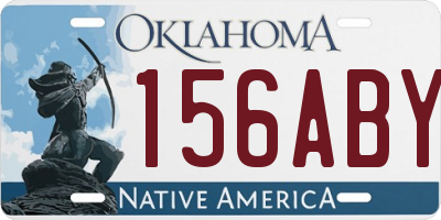 OK license plate 156ABY