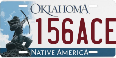 OK license plate 156ACE