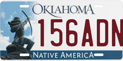 OK license plate 156ADN