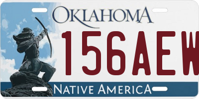 OK license plate 156AEW