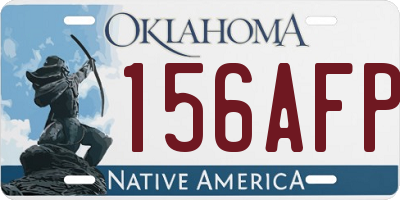OK license plate 156AFP