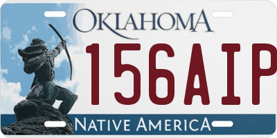 OK license plate 156AIP