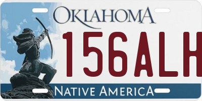 OK license plate 156ALH