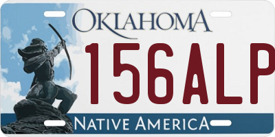 OK license plate 156ALP