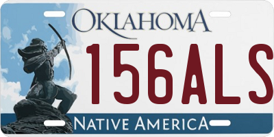 OK license plate 156ALS