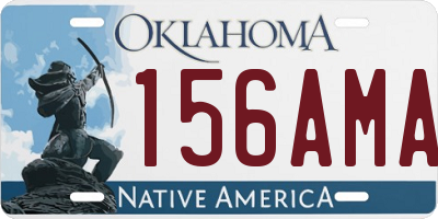 OK license plate 156AMA