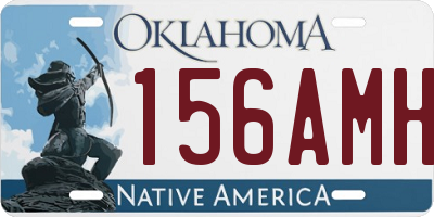 OK license plate 156AMH