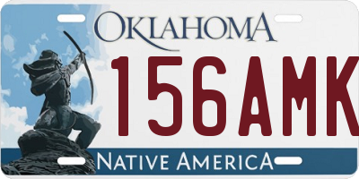 OK license plate 156AMK