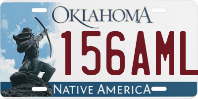 OK license plate 156AML
